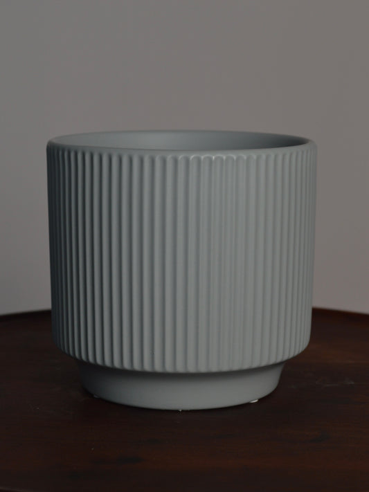 Blue Minimalist Ceramic Pot