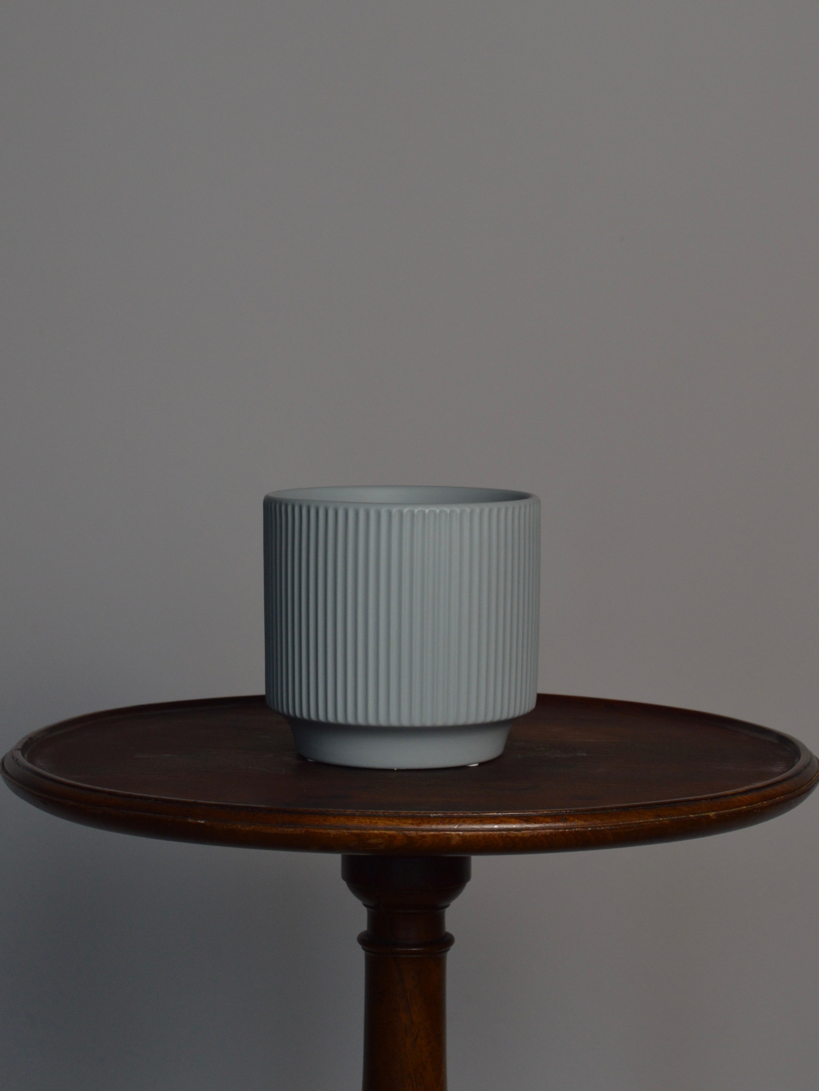 Blue Minimalist Ceramic Pot