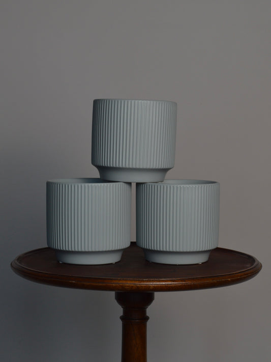 Blue Minimalist Ceramic Pot