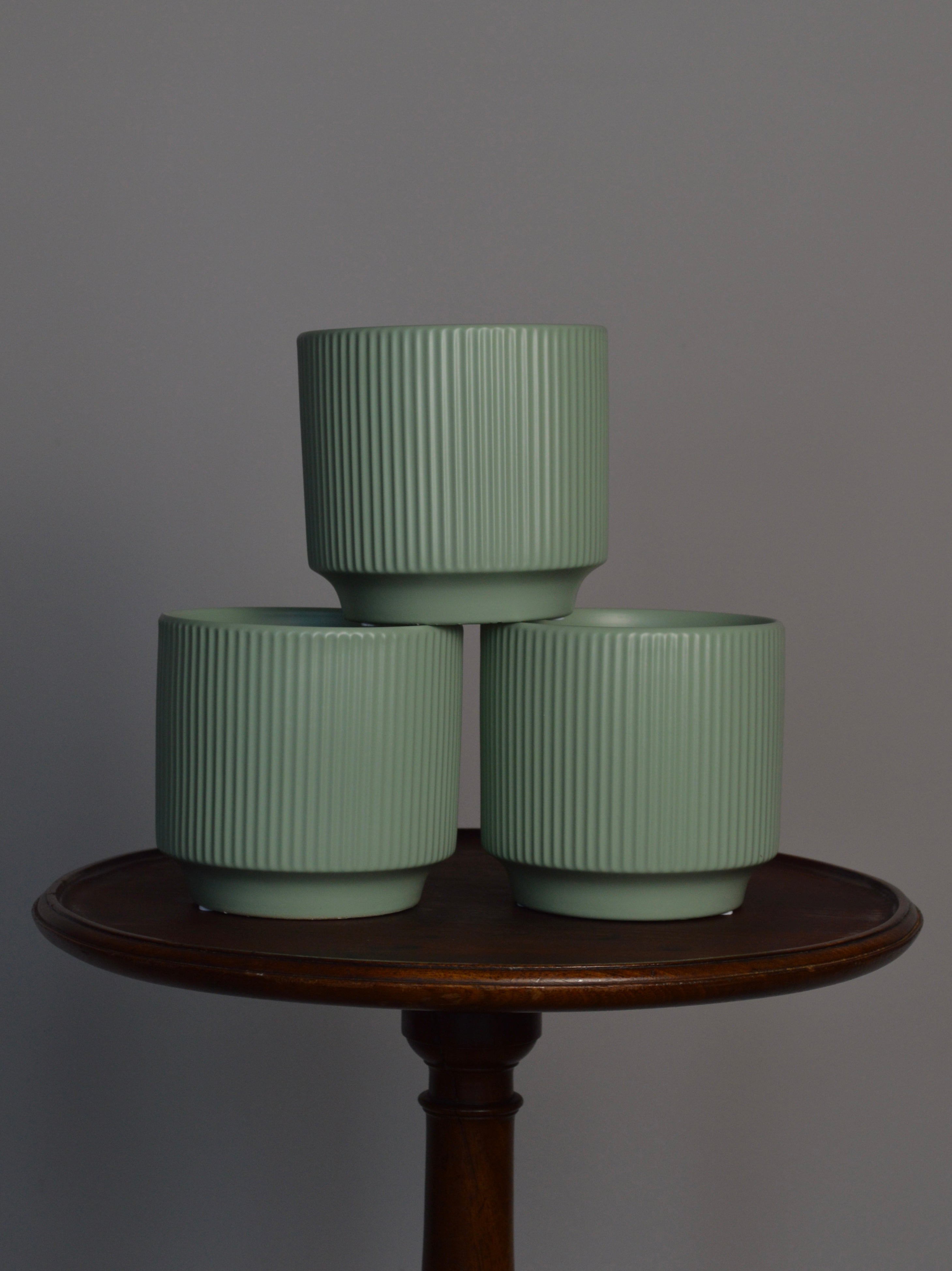 Green Minimalist Ceramic Pot