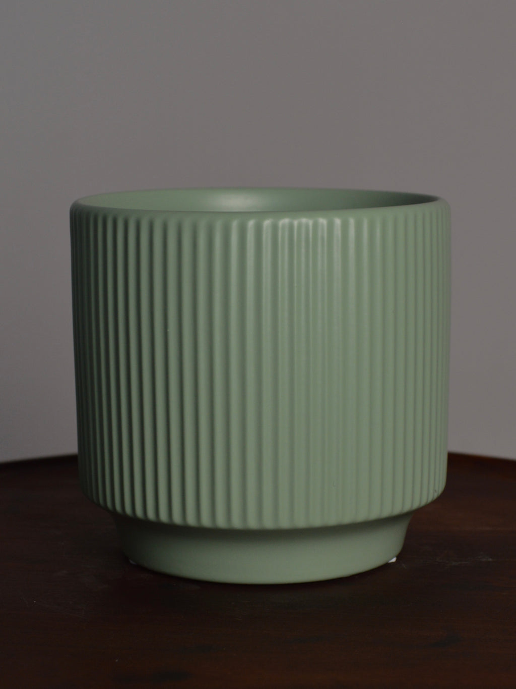 Green Minimalist Ceramic Pot